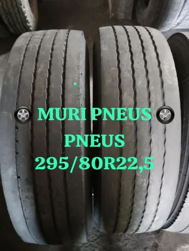 PNEUS 295/80R22,5 PNEU 295/80R22,5 PNEUS USADOS PNEUS MEIA VIDA PNEUS SEMINOVOS PNEU