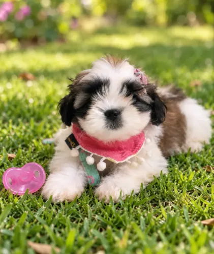 Filhote de shihtzu puro