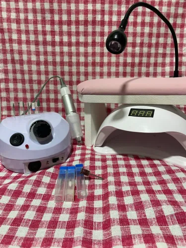 Kit Nail Designer ? Motor Porquinho + Cabine Sun 5 + Brocas