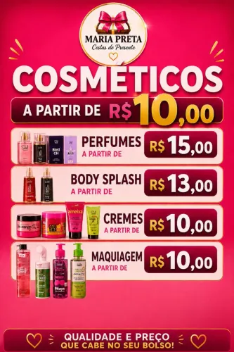 Cosméticos $10