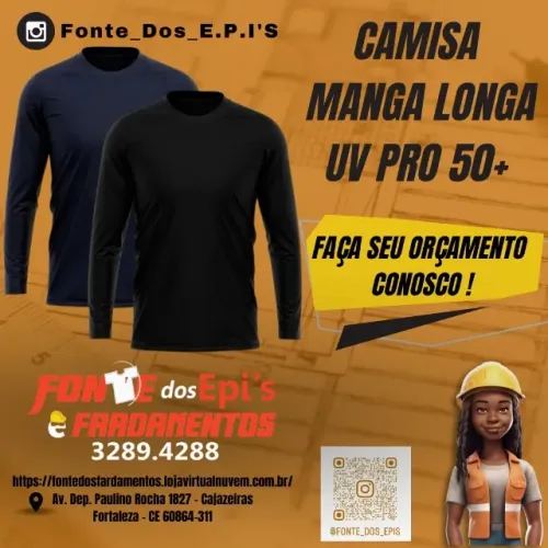 Blusa UV 50+ Manga Longa - Fonte dos Epis