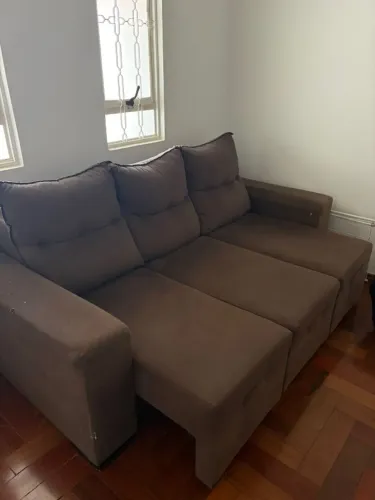 Sofá retrátil 3 lugares 