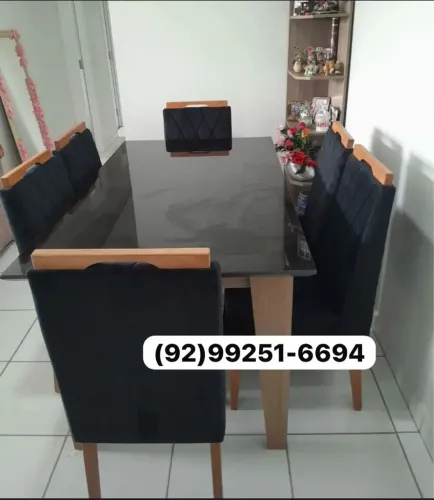 mesa de jantar 6 lugares promocional