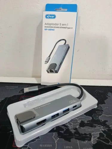 Adaptador Tipo C para HDMI, rede Rj45, USB 3.0 e USB-C / MEGA PROMOÇÃO