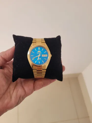 Relógio orient automático dourado