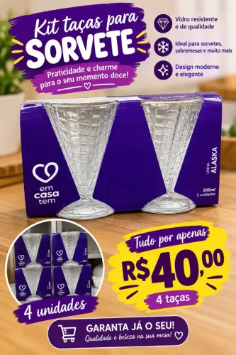 Taças para sobremesa 