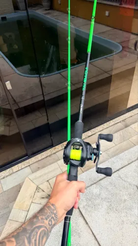 Kit de pesca, carretilha raptor bg vara saint