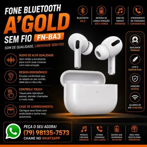 Fone bluetooth Alpha Gold