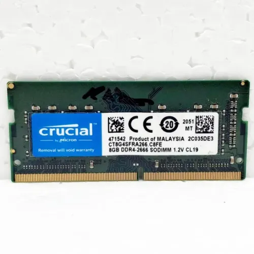 Memória RAM Notebook 8GB DDR4 2666 SODimm CRUCIAL