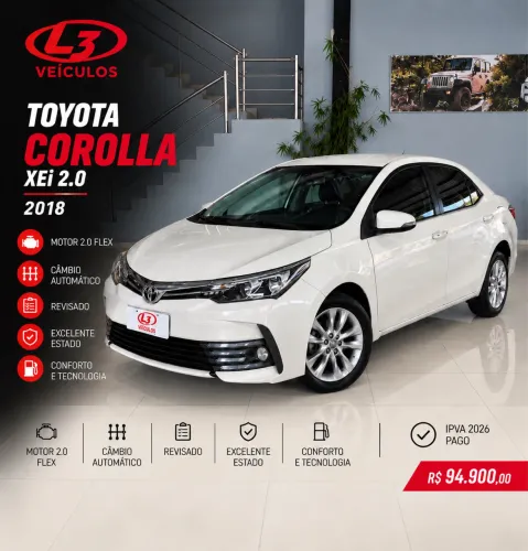 Toyota Corolla XEI 2.0 Flex 16V Aut. 2018