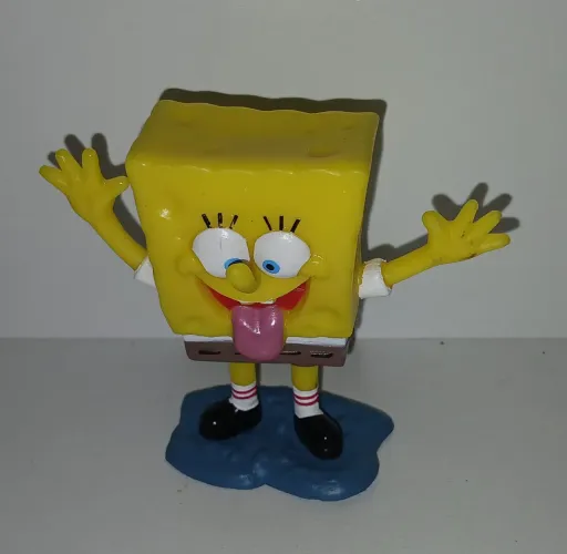 BONECO MINIATURA BOB ESPONJA FELIZ