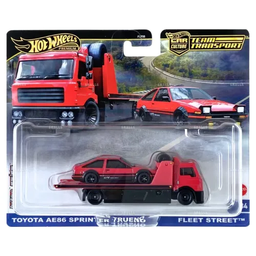 Team Transport Toyota Ae86 Sprinter Trueno - Hot Wheels Premium