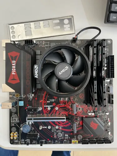 Kit Placa mãe + Ryzen 5500 + 16Gb