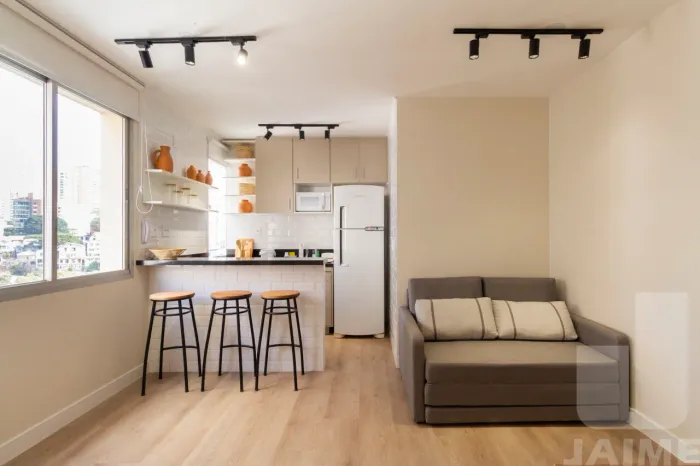 Apartamento mobiliado com eletrodomésticos