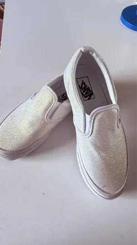 Tênis Vans Infantil Original com Glitter - Novo, Nunca Usado - R$ 150