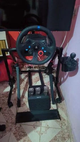 VOLANTE LOGITECH G29 + SUPORTE COMPLETO DO VOLANTE + CÂMBIO + PEDAL + CAIXA ORIGINAL