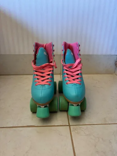 Patins Quad Retrô Oxer + Kit de Proteção