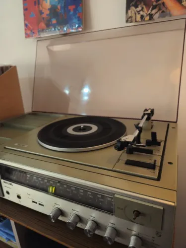 Toca-discos + Rádio + Fita | 3x1 Philips AH-928 | LEIA A DESCRIÇÃO