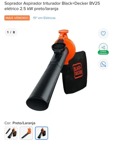 Soprador e Triturador BlackDecker