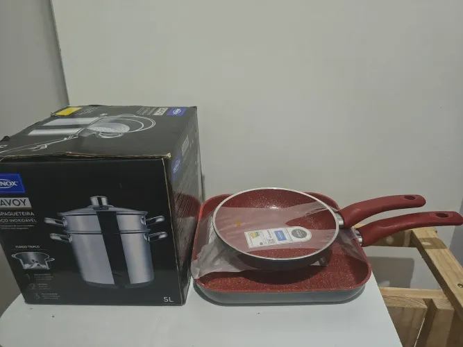 Vendo os 3 por 350 novos e funciona no fogão indução ambos da Brinox