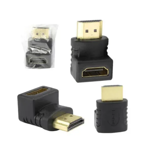 Adaptador Hdmi Macho Para Hdmi Fêmea com Ângulo de 90 Graus Fixo