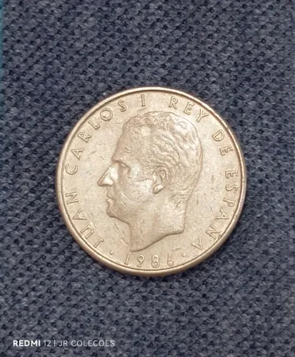 Moeda de cem pesetas 1986