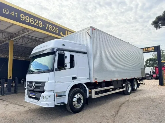 mercedes benz mb atego 2430 ano 2014 com bau