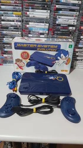 Master system evolution com 132 jogos.