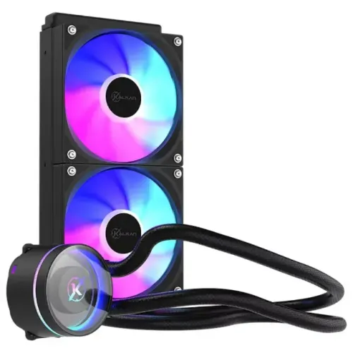 Water Cooler Kalkan Aura Lite 240mm Led ARGB, Espelho Infinito, Intel/AMD - WZetta