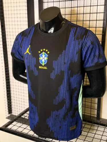 Camisa Brasil Azul com Preto 2026