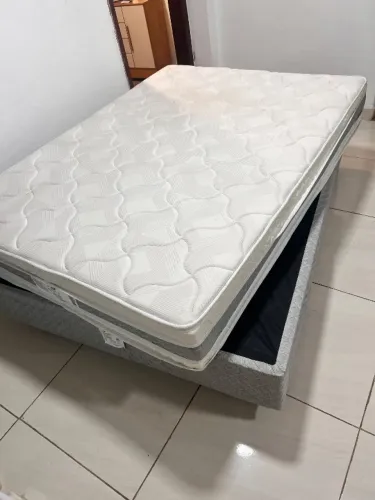Cama box base e colchão