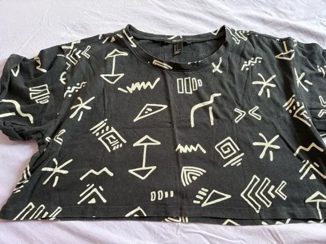 camiseta mini forever 21 estampado p
