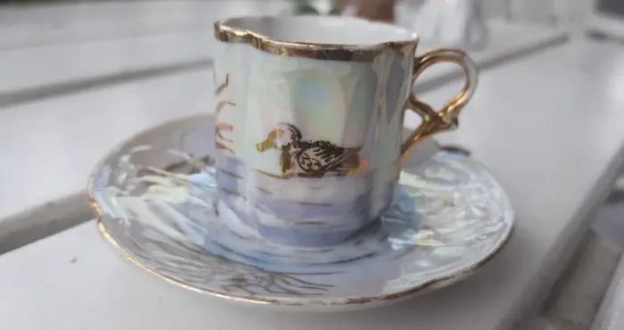 Xícara avulsa para coleção para café em porcelana antiga louça antiga