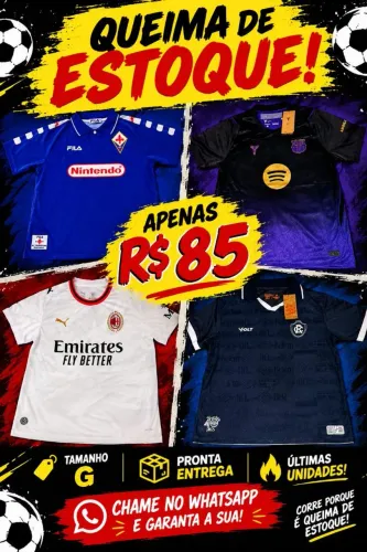 Camisas de TIMEs por 85 reais