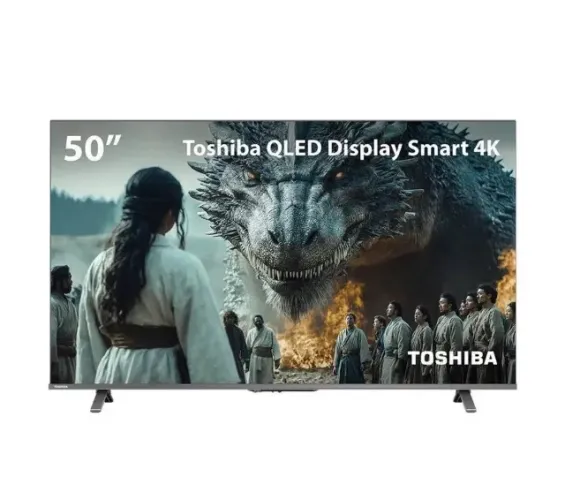 VENDO Smart TV QLED 50? 4K Toshiba Nova na caixa!(Google TV 3HDMI 2USB Wi-Fi)
