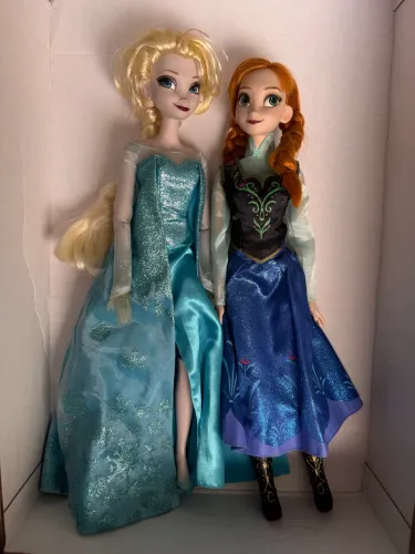 Bonecas raras Anna e Elsa Frozen 40cm