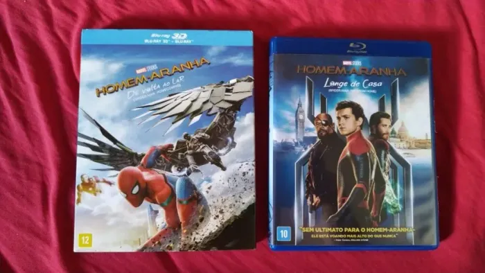 Bluray Homem Aranha De Volta Ao Lar + Longe De Casa 5 Discos