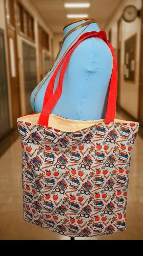 Bolsa Ecológica/ Ecobag Artesanal Grande/ Professora