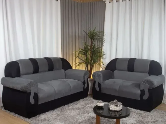 850,00 PROMOÇÃO- sofá conjunto monza - 3 e 2 lugares - frete grátis * consultar bairro