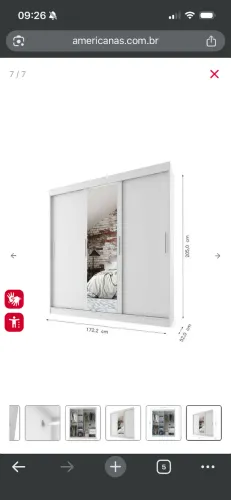 Guarda roupa 3 portas