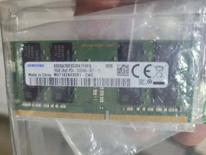 Memória Notebook 16gb RAM DDR-4 3200mhz SAMSUNG