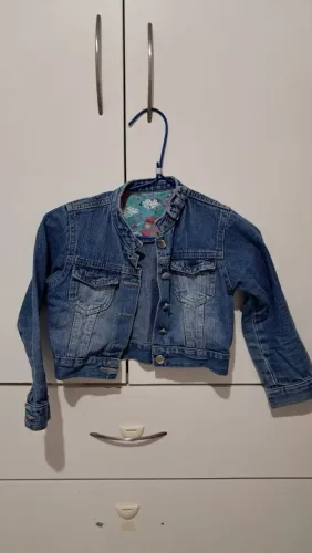 Jaqueta jeans infantil tam 6 anos