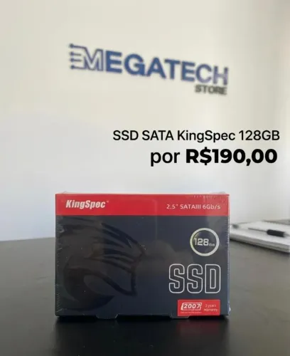 SSD SATA 128GB DE 190,00 POR 170,00