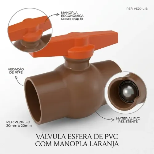 registro esfera viqua soldavel b 3/4" (25mm) 1030102