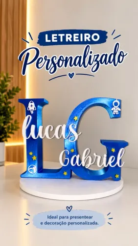 ? LETREIRO PERSONALIZADO EM IMPRESSÃO 3D ?