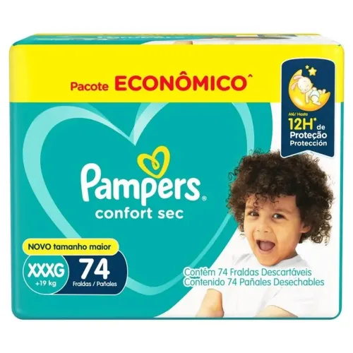 Pacote fralda XXXG Pampers