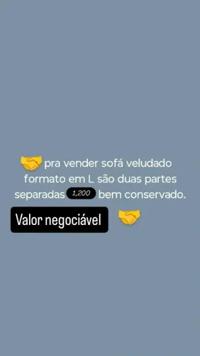 Sofá veludado