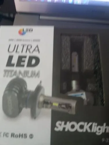 Led ultra led h3 schocklight nova na embalagem garantia instalado