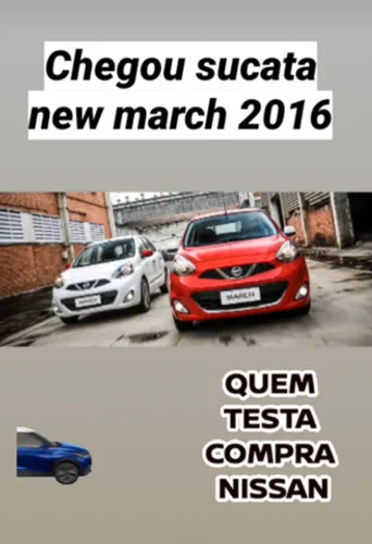 Sucata Nissan New march 2019 para retirada de peças