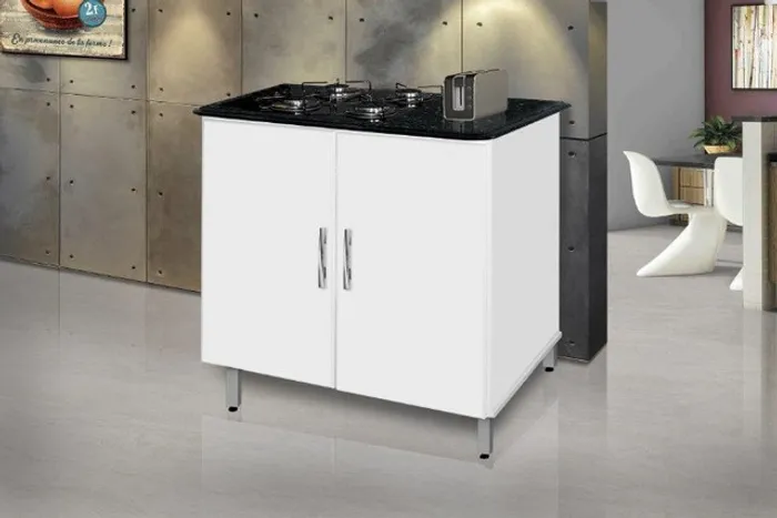 Balcao lindo modelo Milenio p/ cooktop de 4 bocas -> Frete grátis!